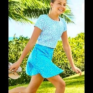 Lilly Pulitzer Thelma Top and Thelma Skirt in Zanzibar Blue Lilly's Dot